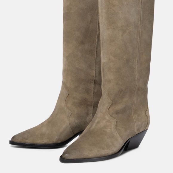 ISABEL MARANT Denvee suede knee-high boots - Picture 1 of 3